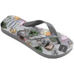 Kids' Minecraft Top Flip Flops Steel Grey