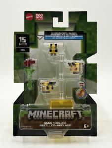 Minecraft 15th Anniversary Build-a-Portal Figures BEES ABEJAS w honey bottle NEW