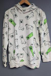 Minecraft Boys' Graphic Print Long-Sleeve Hoodie XXL (18)