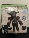 Minecraft Warden Inflatable Costume Child Blow Up 4 AA Battery Fan Black New