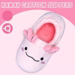 WateLves Kids Slippers Full Wrapped Toddler Slippers Boys Girls Comfortable Winter House Shoes(Cute Axolotl,36/37)