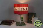 Minecraft TNT Block Lamp with 3D Creeper Puller