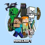 Men's Minecraft The Craft Team T-Shirt - Light Blue - Large