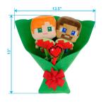 BRAND NEW STEVE & ALEX Minecraft Plush Bouquet 2026 - 13”