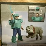Mattel A Minecraft Movie Steve & Wolf Action Figures 2 Pack New Free Shipping