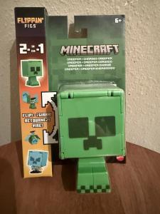Minecraft Flippin' Figs 2 in 1 Creeper + Charged Creeper Action Figure ~NEW