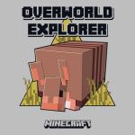 Men's Minecraft Overworld Explorer T-Shirt - Ice Grey - Medium