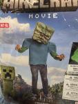Licensed Minecraft Zombie Video Game Costume Child Size S 4-6 Glow In The Dark 