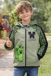 Minecraft Boys Active Zip Up Hoodie Size 10/12- Brand New! 