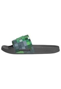 adidas Unisex-Adult Adilette Shower - Minecraft, Grey/Grey/Green, 7