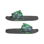 adidas Unisex-Adult Adilette Shower - Minecraft, Grey/Grey/Green, 7