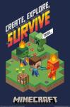 Minecraft - Gaming Poster (Create, Explore, Survive) (Size: 24" x 36")