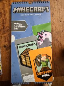Minecraft 2026 Mini Poster Calendar