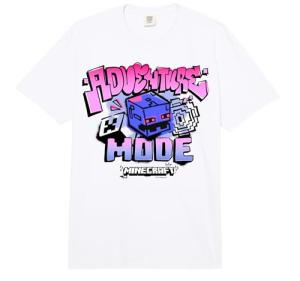 Minecraft Adventure Mode Enderman Graffiti Art and Text Comfort Colors Adult Heavyweight T-Shirt