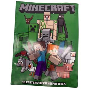 Minecraft 12 Posters Set Kids Room Decor Wall Art Collection