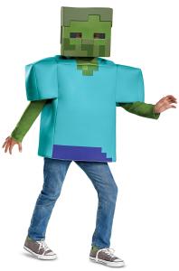 Brand New Minecraft Zombie Classic Child Costume
