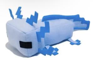 Mojang Minecraft 12" Blue Axolotl Plush Stuffed Animal Toy Game