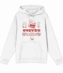 Minecraft Movie Steve's Lava Adult Size Large White Long Sleeve Hoodie