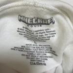 Minecraft Movie Steve's Lava Adult Size Large White Long Sleeve Hoodie