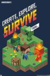 Minecraft - Create, Explore, Survive 2 Wall Poster, 34L" x 22.4W", Unframed V...