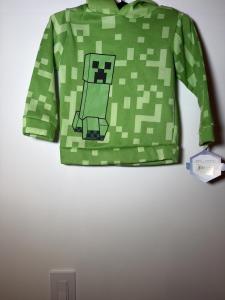 Minecraft Hoodie Size 7 Creeper Video Game NWT Brand New