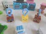 16 Minecraft Movie McDonalds Happy Meal Toys Skeleton Wolf Blocks Clips Animals