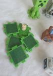 16 Minecraft Movie McDonalds Happy Meal Toys Skeleton Wolf Blocks Clips Animals