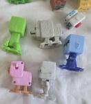 16 Minecraft Movie McDonalds Happy Meal Toys Skeleton Wolf Blocks Clips Animals