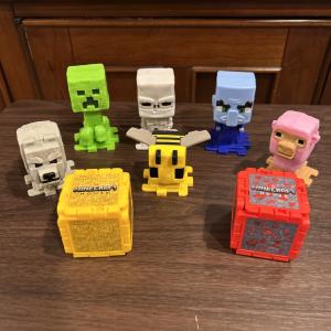 McDonald's Minecraft Movie Happy Meal Toys Set As Pictured 8 pieces