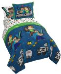 Minecraft Full Comforter Set - 7 Piece Bedding Includes Set & Pillow Covers -...