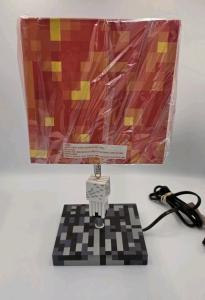 Minecraft Ghast Puller Lava Block Lamp 14” Tall LED Bulb Included, New Lego look