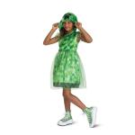 Minecraft Creeper Dress Costume for Kids, Official Minecraft Costume Outfit with Hood, Child Size (4-6x)