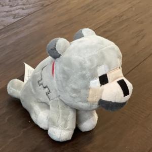 Minecraft Gray Wolf Plush 6" Stuffed Animal Game Character Toy