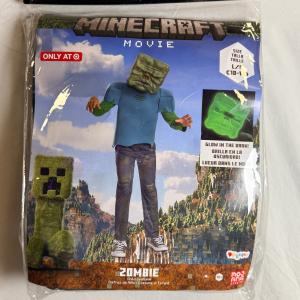 Minecraft Movie Zombie Boys Costume Large Glow in Dark Target Exclusive