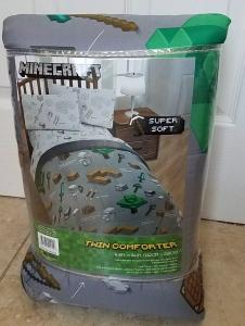 Minecraft  Microfiber Twin Comforter 64in x 86in Super Soft Kids Bedding NEW