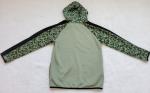 Minecraft boys active hoodie jacket full zip LARGE 10/12 green