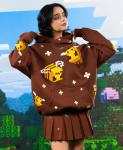 IN HAND Cool Shirtz X Minecraft Brown Bee Hoodie Men’s Large | Authentic