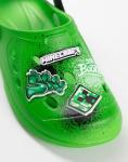 Minecraft Creeper Green Clogs | Boys Beachwear Footwear | TNT Boom Cartoon Design | Streetwear Style Kids Gaming Accessories