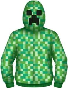 Minecraft Creeper Hoodie 4 5 6 7 8 10 12 14 16 Child Sweatshirt Jacket New