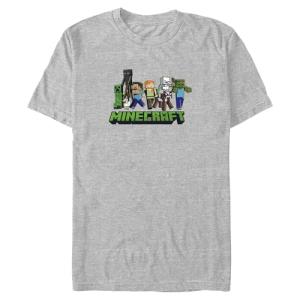 Men's Minecraft My Lineup Crew T-Shirt - Sport Grey - 3X Large