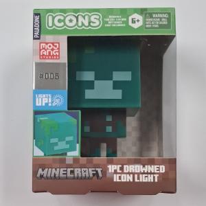 Paladone Minecraft Drowned Icon Light Series 1 Battery Powered LED Night Light