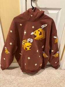 NEW AUTHENTIC Official Cool Shirtz x Minecraft Bee Hoodie Size Large