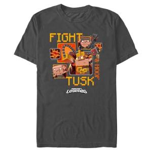 Men's Minecraft Fight Hoof & Tusk T-Shirt - Charcoal - 2X Large