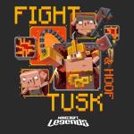 Men's Minecraft Fight Hoof & Tusk T-Shirt - Charcoal - 2X Large
