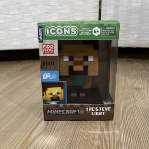 Paladone Minecraft Steve LED Night Light Icons Series 1 Battery Powered