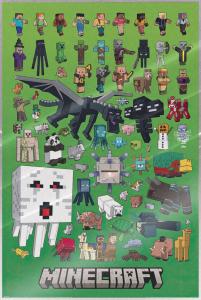 Minecraft - Gaming Poster (Character Montage) (Size: 24" x 36") (LAMINATED)