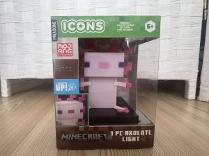 Paladone Minecraft Axolotl LED Night Light Icons Mojang 003 Series 1