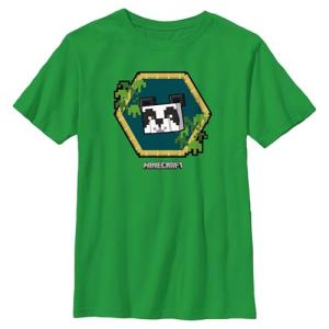 Boy's Minecraft Rare Panda T-Shirt - Kelly Green - X Large