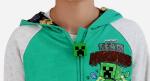 Minecraft Hoodie Jacket 4 5 6 7 8 10 12 Boys Creeper Sweatshirt Embroidered Zip