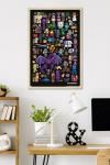 Minecraft - Mobbery Wall Poster, 34L" x 22.4W", Blonde Framed Version